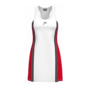 Tennisjurk HEAD Women Club 25 Dress Red White-S