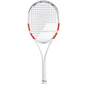 Tennisracket Babolat Pure Strike 100 Gen 4 White Red Black (Bespannen)-Gripmaat L3