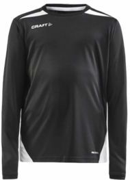 Craft - Pro Control Impact LS J - Tennisshirt - Zwart - Kids
