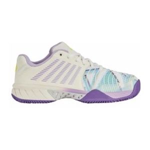 Padelschoen K-Swiss Women Express Light 3 HB Padel Snow White Purple Heart Evening Primrose-Schoenmaat 37,5