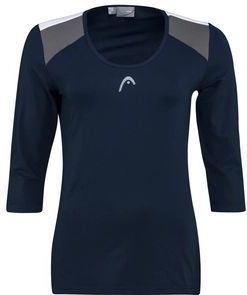 HEAD - Club 22 Tech 3/4 - Tennisshirt - Blauw - Dames