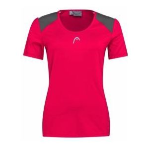 Tennisshirt HEAD Women Club 22 Tech Magenta-XS