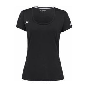 Tennisshirt Babolat Women Play Cap Sleeve Top Black-S