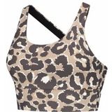 Sport BH Deblon Women Sarah Cross Top Leopard Chocolate-M