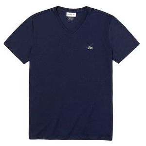 T-Shirt Lacoste Men TH6710 V-Neck Navy Blue-6
