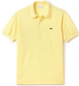 Polo Lacoste Men Original L1212 Classic Fit Yellow