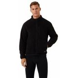 Vest Björn Borg Men Centre Pile Fleece Jacket Black Beauty-S