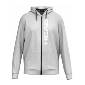 Tennisvest HEAD Men Club Original Hoodie Fullzip Grey Melange-M