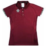 Tennisshirt Osaka Women Polo Jersey Bordeaux-S