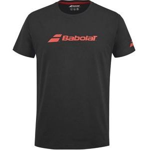 Tennisshirt Babolat Men Exercise Babolat Tee Black Black-S