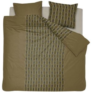 Damai Dekbedovertrek Kente Olive-1-persoons (140 x 200/220 cm)