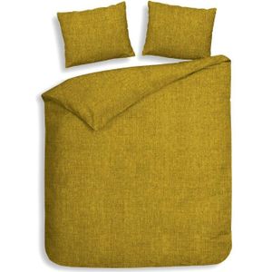 Heckett Lane Flanel Dekbedovertrek Franela Sunset Gold-2-persoons (200 x 200/220 cm)