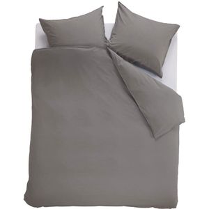 Ambiante Dekbedovertrek Uni Cotton Grey-2-persoons (200 x 200/220 cm)