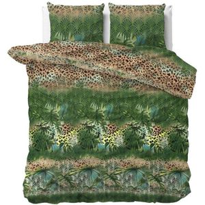 Sleeptime Trendy Jungle - Dekbedovertrekset - Lits-Jumeaux - 240x200/220 + 2 kussenslopen 60x70 - Groen