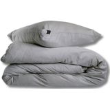 Zavelo Dekbedovertrek Velvet Comfort Zilver-1-persoons (140 x 200/220 cm)