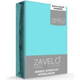 Zavelo® Jersey Hoeslaken Aqua-Lits-jumeaux (180x200 cm)