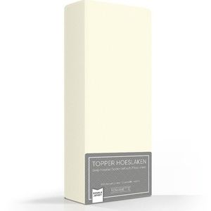 Romanette Hoeslaken Topper Double Jersey Ivoor-140/150 x 200/210/220 cm