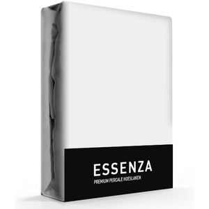 ESSENZA Premium Percale Hoeslaken Zilver - 100x200 cm