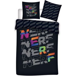 Nerf Dekbedovertrek Logo - Eenpersoons - 140  x 200 cm - Bio Katoen