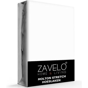 Zavelo Molton Hoeslaken Stretch-Lits-jumeaux (160x200 cm)