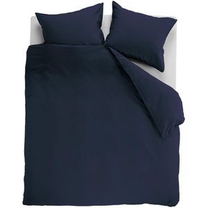 Ambiante Dekbedovertrek Uni Cotton Dark Blue-Lits-jumeaux (240 x 200/220 cm)