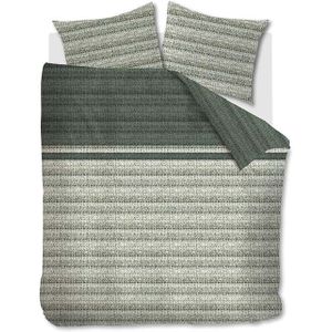 Beddinghouse Dekbedovertrek Lorena Grey Green-1-persoons (140 x 200/220 cm)