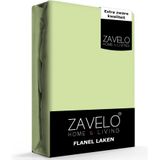 Zavelo Flanel Laken Limoen-1-persoons (150x260 cm)