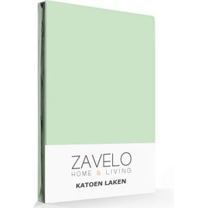 Zavelo Laken Basics Pastel Groen (Katoen)- 2-persoons (200x250 cm)
