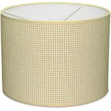 Taftan Hanglamp Kleine Ruit Beige-diameter 35 cm