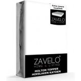 Zavelo Molton Waterdicht PU Topper Hoeslaken (100% Katoen)-Lits-jumeaux (180x210 cm)