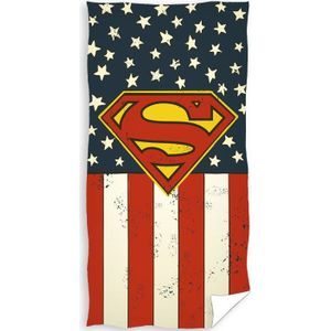 Superman Strandlaken Flag - 70 x 140 cm - Katoen