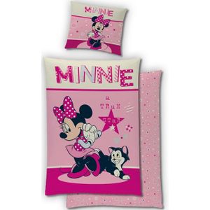 Disney Minnie Mouse Dekbedovertrek - Eenpersoons - 140 x 200 cm - Katoen