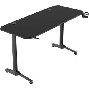 Game bureau - computertafel - 140 x 60 cm - volledige muismat