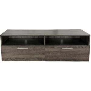 TV meubel kast - dressoir - 120 cm breed - bruin grijskleurig
