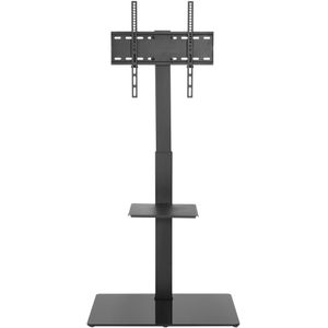 TV standaard - tv monitor statief beurs - draaibaar - hoogte verstelbaar 134 cm tot 146 cm