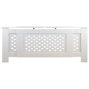 Radiator Ombouw - Wit - Hout - Variabele Breedte 140-190 cm