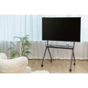 Tv standaard statief verrijdbaar - tot 86 inch tv scherm - 120 kg belastbaar