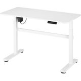 Zit Sta Bureau Elektrisch In Hoogte Verstelbaar - 118 X 58 cm - Wit