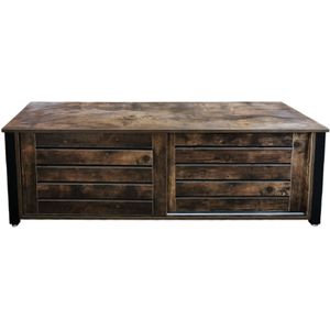 TV meubel kast Stoer industrieel -  dressoir met schuifdeuren - 130 cm breed