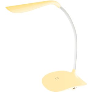 LED Bureaulamp tafellamp flexibel met touch dimmer (geel)