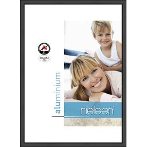 Fotolijst poster frame A4 brandvertragende vlamvertragende wissellijst zwart aluminium B1 certificering DIN 4102 - 1