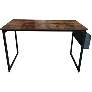 Bureau Stoer - laptoptafel - computertafel - 120 cm breed - vintage bruin