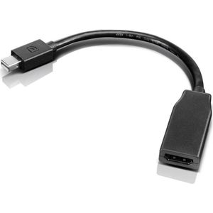 Lenovo 0B47089 Adapter [1x Mini-DisplayPort stekker - 1x HDMI-bus] Zwart