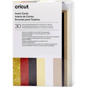 Cricut Insert Cards Glitz & Glam R40 Kaartenset Taupe, Crème, Wit