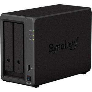 Synology DS723+-8TB-BC DS723+-8TB-BC NAS-server 8 TB Refurbished (zeer goede staat) Ontwaken bij LAN-/WAN-verbinding, Aan/uit-schakelaar, 256-Bit AES codering