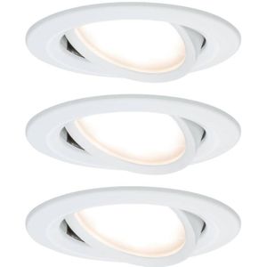 Paulmann 93485 Nova Inbouwlamp Set van 3 stuks LED LED 18 W Wit (mat)