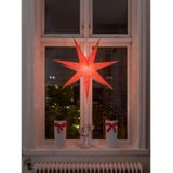 Konstsmide 2982-185 Kerstster Gloeilamp, LED Oranje Geborduurd, Uitgestanst motief, Schakelaar