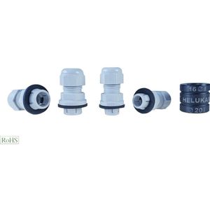 Helukabel 908384 Wartel M32 Polyamide Zilver-grijs (RAL 7001) 1 stuk(s)