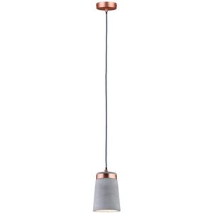 Paulmann Neordic Stig 79617 Hanglamp LED E27 20 W Beton-grijs, Koper (mat)