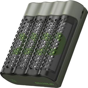 GP RECYKO Snellader - USB - Met 4 x AA 2600 mAh NiMH-batterijen